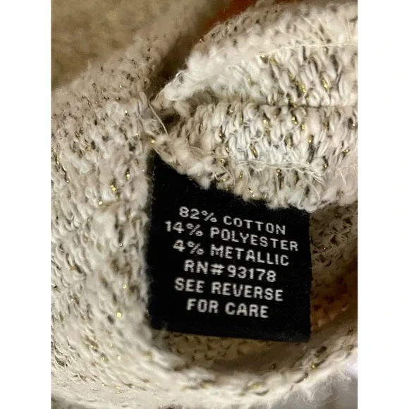 Premise Womens Zip Front Jacket Metallic Threads Zipper Pockets L New Gift idea - Picture 4 of 11